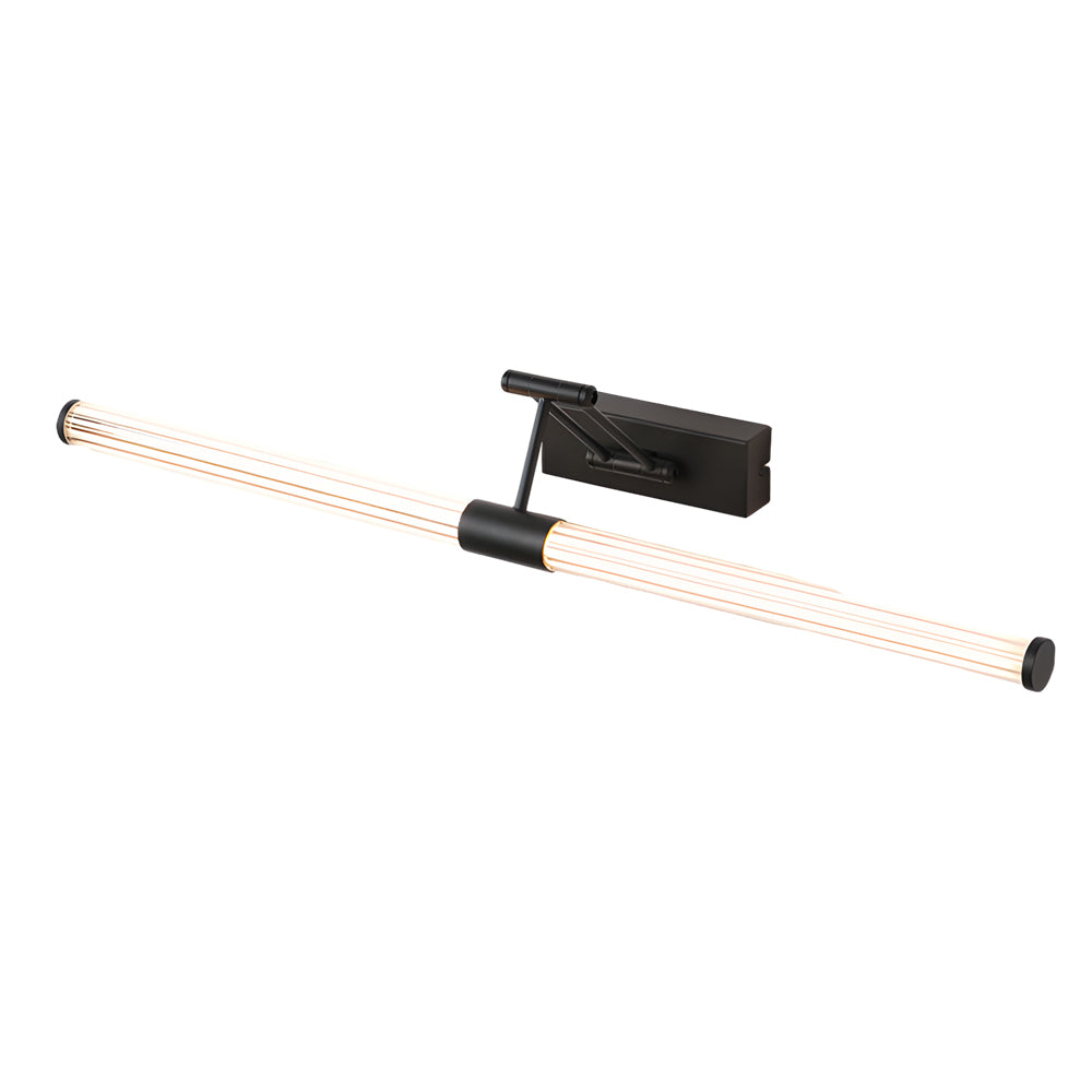 Modern LED Bathroom Vanity Light with Foldable Dual Adjustable Swing Arms and 360 Degree Illumination
