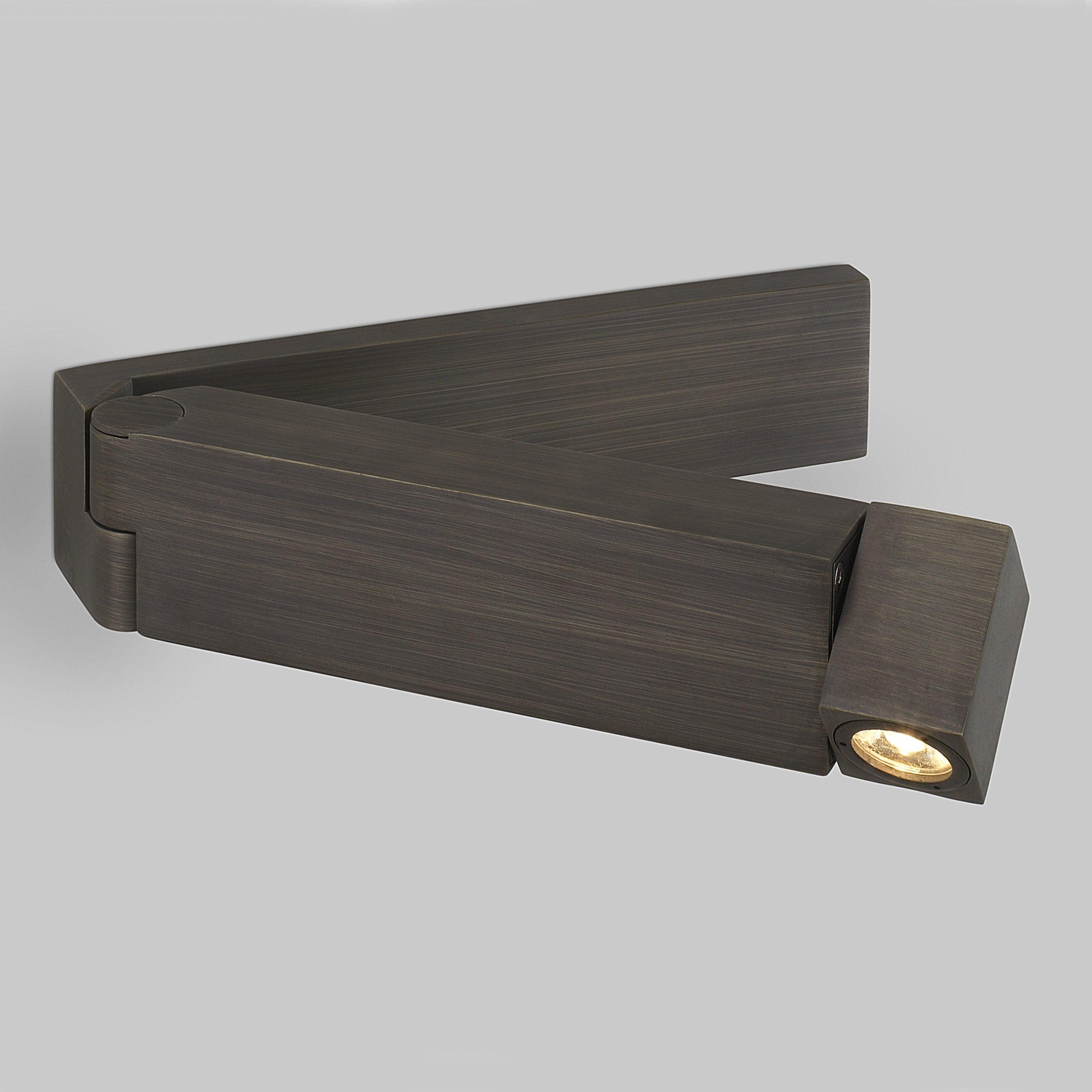 Modern LED Bedside Reading Wall Light with Pull Out Switch and Adjustable Sconce