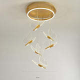 Modern LED Butterfly Chandelier Pendant Lighting for Living Room Acrylic and Metal Hanging Fixture