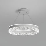 Modern LED Circular Ring Chandelier Three Step Dimming Pendant Light for Kitchen Island