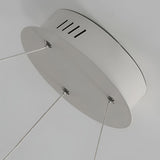 Modern LED Circular Ring Chandelier Three Step Dimming Pendant Light for Kitchen Island