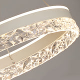 Modern LED Circular Ring Chandelier Three Step Dimming Pendant Light for Kitchen Island