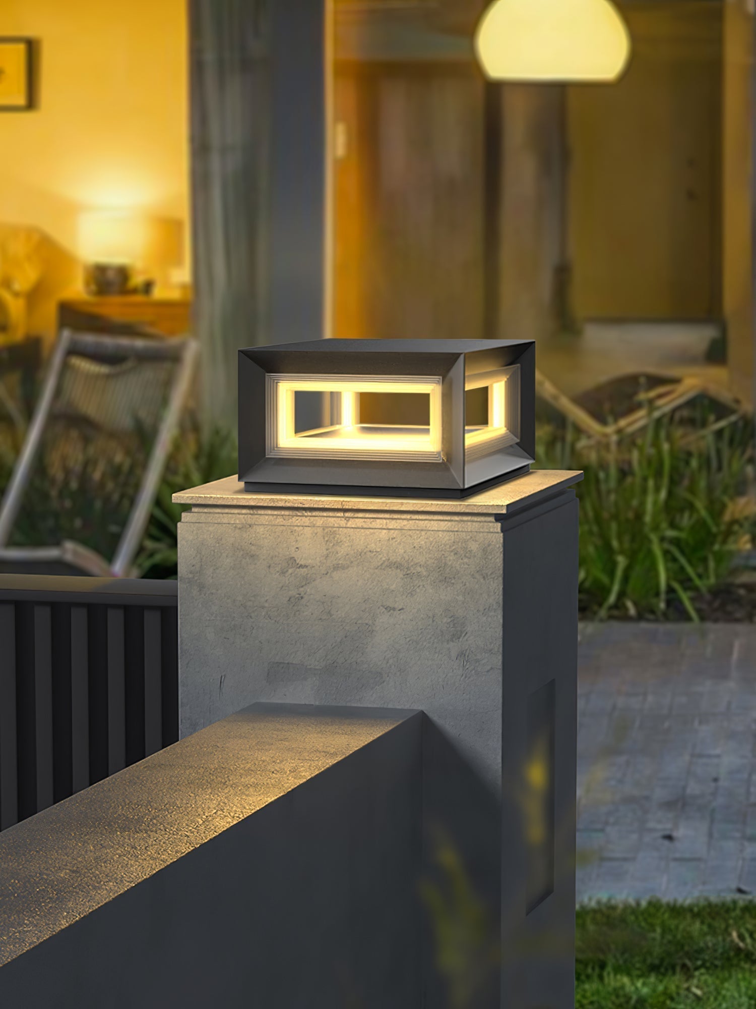 modern-led-cube-outdoor-post-light-waterproof-ip65-garden-pillar-column-lamp