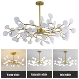 Modern LED Firefly Sputnik Chandelier Artistic Branch Ceiling Light for Living Room and Bedroom