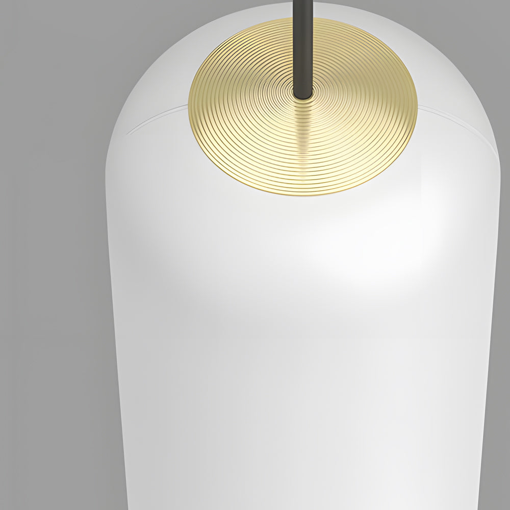 Modern LED Frosted Tube Multi Light Cluster Pendant for Staircase High Ceiling Lighting