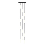 Modern LED Frosted Tube Multi Light Cluster Pendant for Staircase High Ceiling Lighting