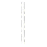 Modern LED Frosted Tube Multi Light Cluster Pendant for Staircase High Ceiling Lighting