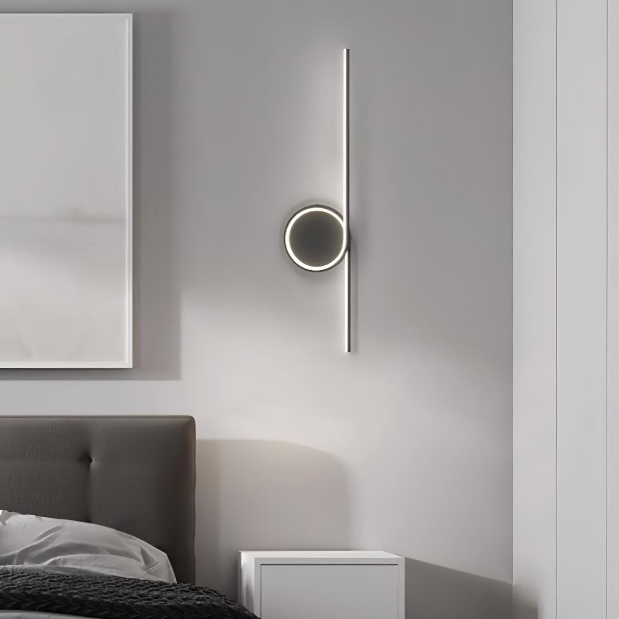 Modern LED Intertwined Ring Wall Sconce Rhythmic Circular Line Lighting Fixture