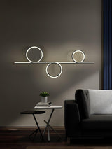 Modern LED Intertwined Ring Wall Sconce Rhythmic Circular Line Lighting Fixture