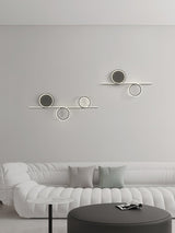 Modern LED Intertwined Ring Wall Sconce Rhythmic Circular Line Lighting Fixture