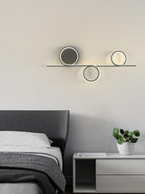 Modern LED Intertwined Ring Wall Sconce Rhythmic Circular Line Lighting Fixture