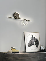 Modern LED Intertwined Ring Wall Sconce Rhythmic Circular Line Lighting Fixture