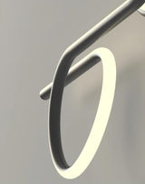 Modern LED Intertwined Ring Wall Sconce Rhythmic Circular Line Lighting Fixture