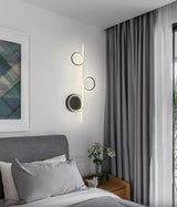 Modern LED Intertwined Ring Wall Sconce Rhythmic Circular Line Lighting Fixture
