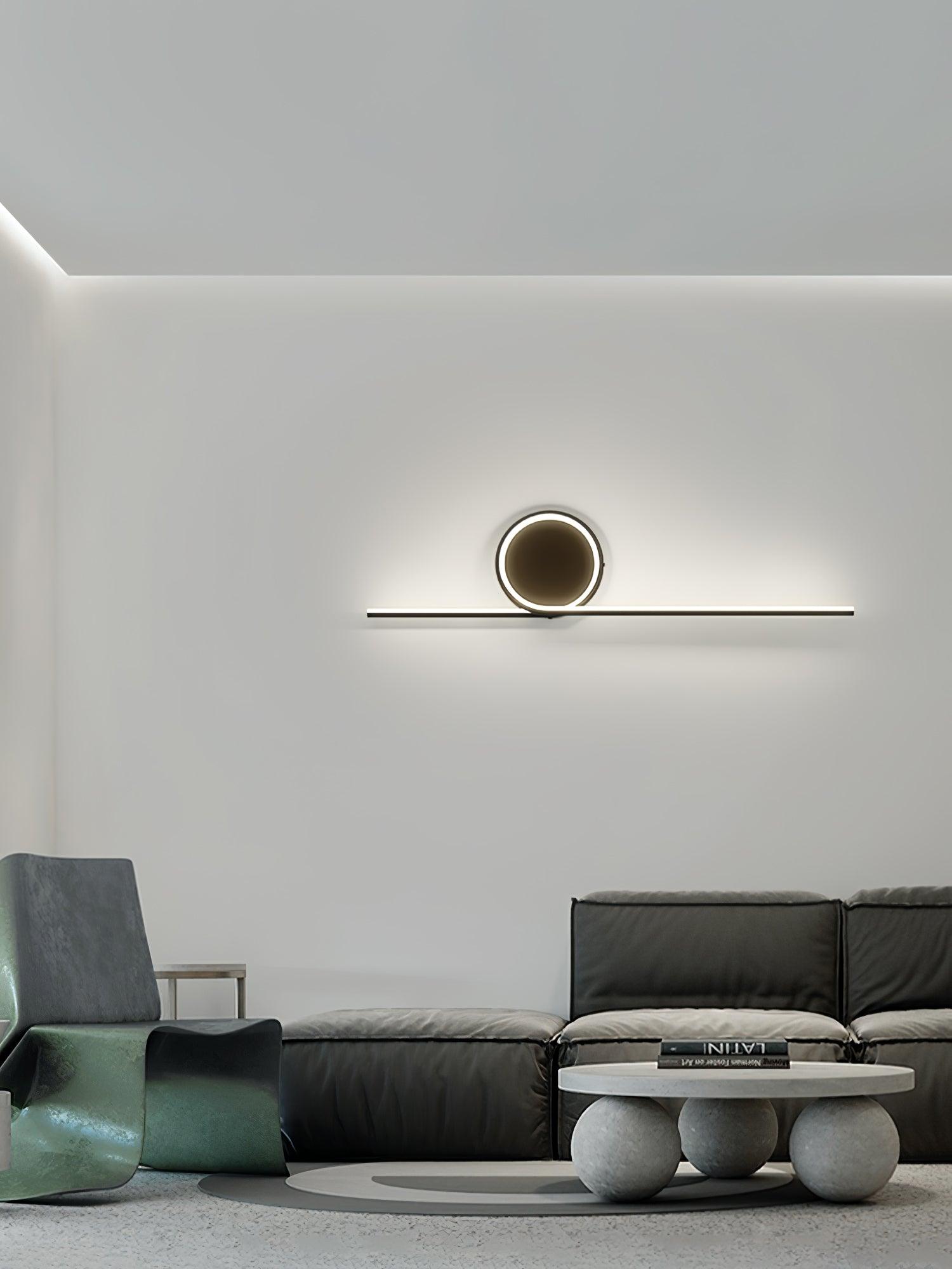 Modern LED Intertwined Ring Wall Sconce Rhythmic Circular Line Lighting Fixture