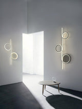 Modern LED Intertwined Ring Wall Sconce Rhythmic Circular Line Lighting Fixture