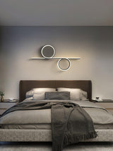 Modern LED Intertwined Ring Wall Sconce Rhythmic Circular Line Lighting Fixture
