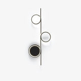 Modern LED Intertwined Ring Wall Sconce Rhythmic Circular Line Lighting Fixture