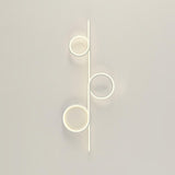 Modern LED Intertwined Ring Wall Sconce Rhythmic Circular Line Lighting Fixture