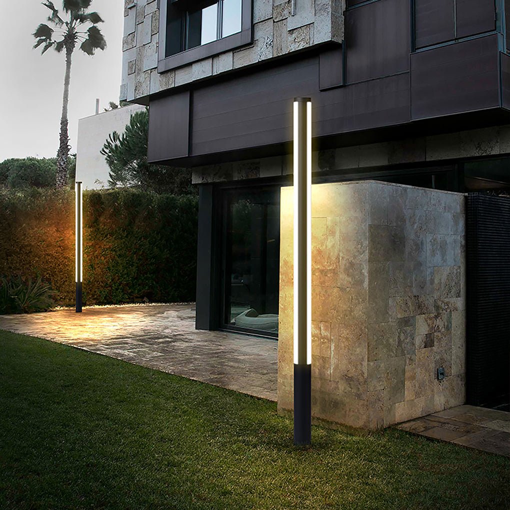Modern LED Landscape Column Light Waterproof Outdoor Pole Lamp for Path Garden and Courtyard Decor