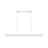 Modern LED Linear Pendant Light Up and Down Island Lighting in Black or White for Dining Room