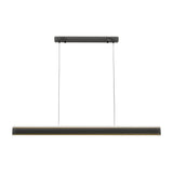 Modern LED Linear Pendant Light Up and Down Island Lighting in Black or White for Dining Room