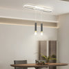 Modern LED Linear Pendant Light with Slender Cylindrical Lamps and Three Step Dimming
