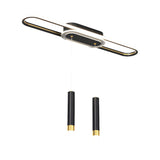 Modern LED Linear Pendant Light with Slender Cylindrical Lamps and Three Step Dimming