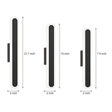 Modern LED Linear Wall Sconce with 3 Step Dimming and Minimalist Long Strip Design for Indoor Lighting