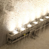 Modern LED Linear Wall Washer Outdoor Landscape Uplight with Anti Glare Baffle IP65 Aluminum