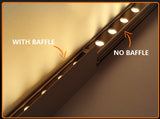 Modern LED Linear Wall Washer Outdoor Landscape Uplight with Anti Glare Baffle IP65 Aluminum