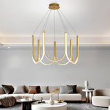 Modern LED Nordic Chandelier with 3 Color Dimming for Elegant Living Room and Bedroom Lighting
