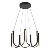 Modern LED Nordic Chandelier with 3 Color Dimming for Elegant Living Room and Bedroom Lighting