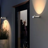 Modern LED Outdoor Cylinder Wall Sconce Waterproof Exterior Lighting for Courtyard