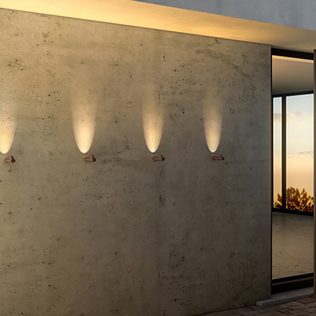 Modern LED Outdoor Cylinder Wall Sconce Waterproof Exterior Lighting for Courtyard