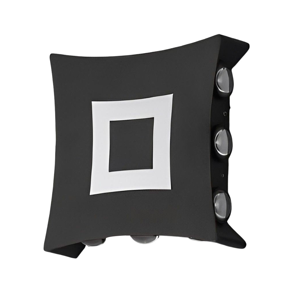 Modern LED Outdoor Facade Wall Light IP65 Waterproof Multidirectional Exterior Sconce in Black