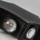 Modern LED Outdoor Facade Wall Light IP65 Waterproof Multidirectional Exterior Sconce in Black