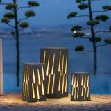 Modern LED Outdoor Garden Pillar Light Waterproof Black Exterior Post Lamp for Landscape