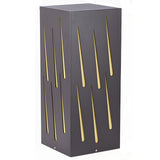 Modern LED Outdoor Garden Pillar Light Waterproof Black Exterior Post Lamp for Landscape