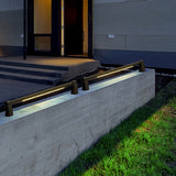 Modern LED Outdoor Guardrail Light Waterproof 2 Meter Fence Aisle Lighting Gray