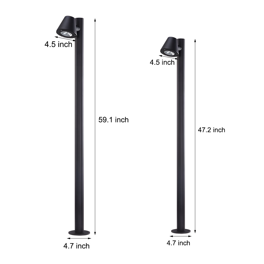 Modern LED Outdoor Landscape Bollard Light for Garden Paths and Lawn Lighting