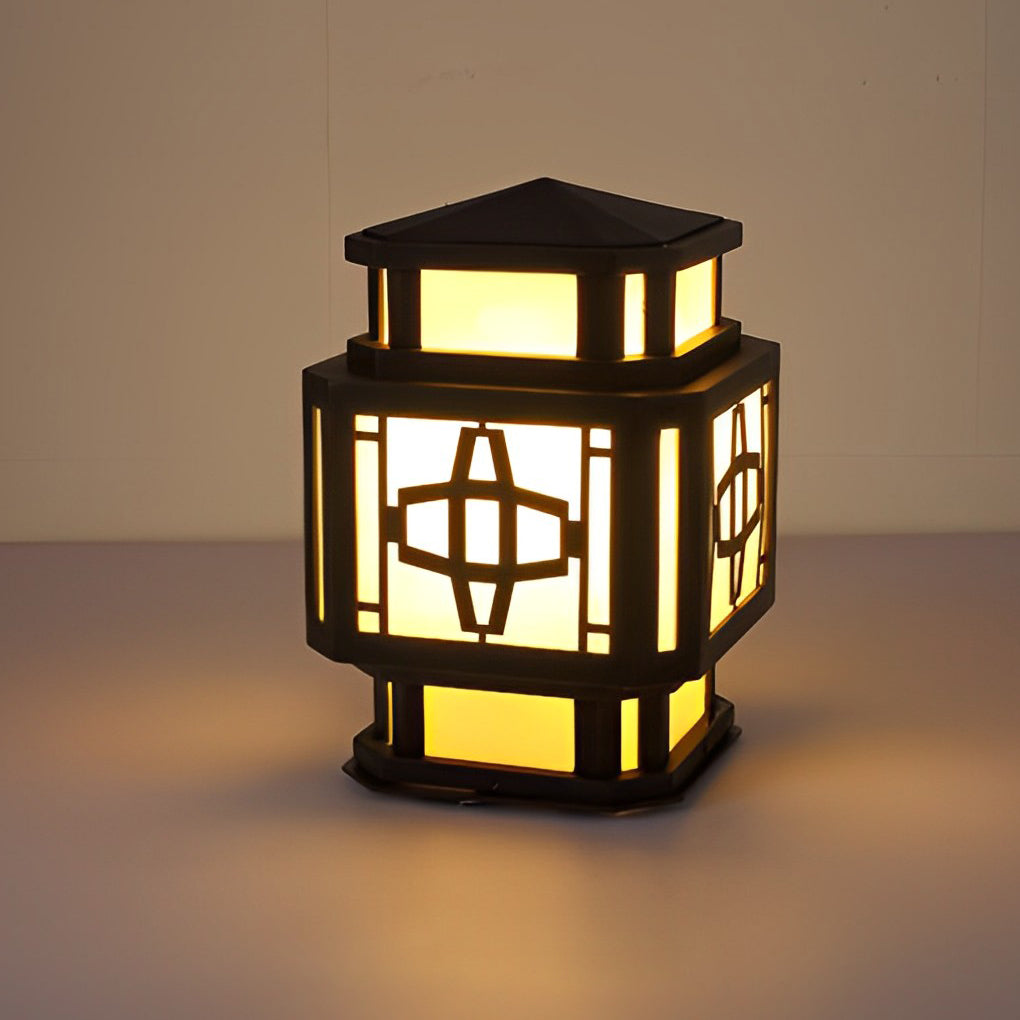Modern LED Outdoor Post Light Waterproof Black Stainless Steel Pillar Lamp for Garden and Deck