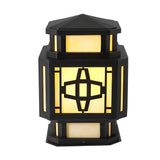 Modern LED Outdoor Post Light Waterproof Black Stainless Steel Pillar Lamp for Garden and Deck