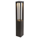 Modern LED Outdoor Post Light Waterproof Path Lamp for Garden Patio Landscape Lighting in Black