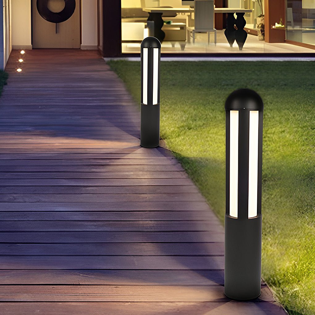 Modern LED Outdoor Post Lights Waterproof Minimalist Garden Pathway Lawn Lamp for Landscape