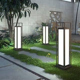 Modern LED Outdoor Post Lights Waterproof Stainless Steel Garden Pathway Deck Lighting Landscape Pillar Lamps