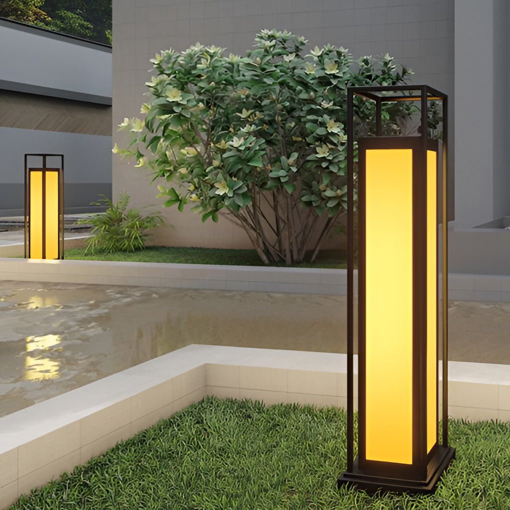 Modern LED Outdoor Post Lights Waterproof Stainless Steel Garden Pathway Deck Lighting Landscape Pillar Lamps