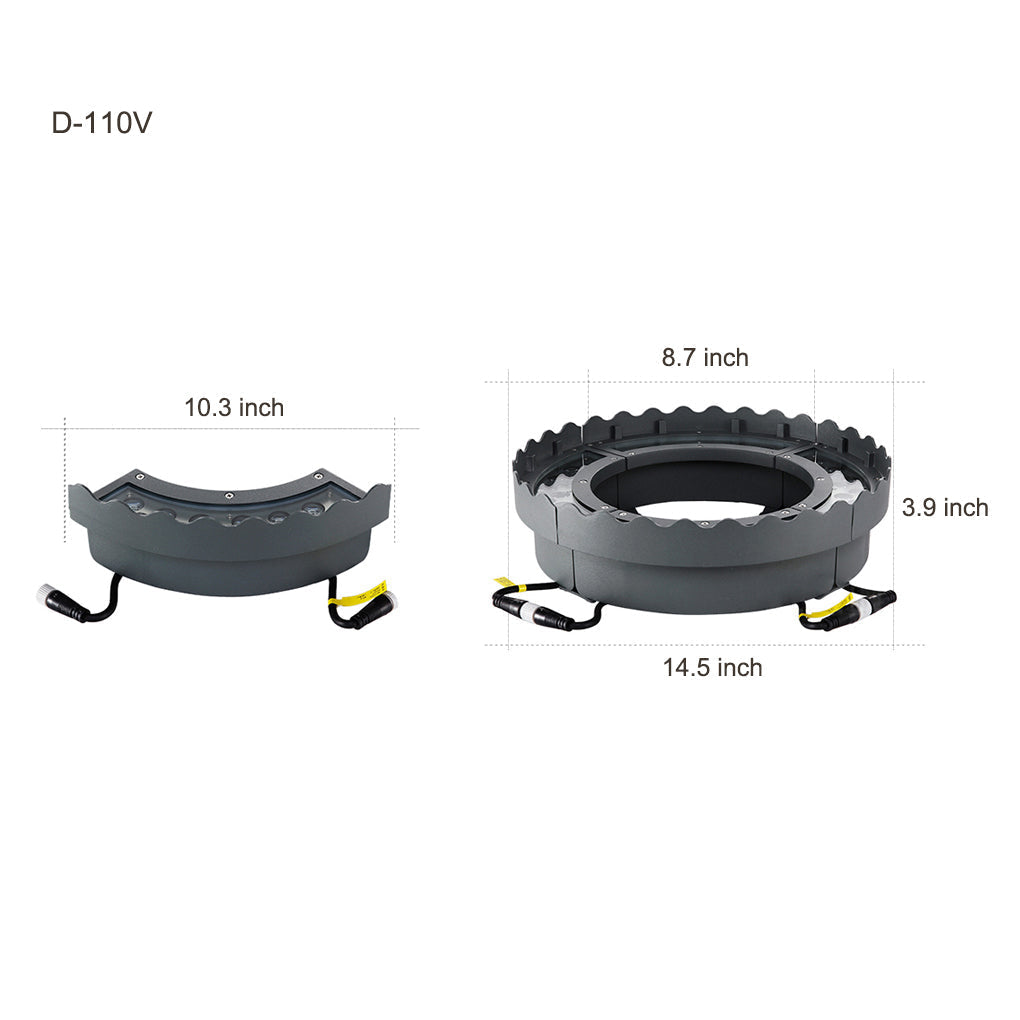 Modern LED Outdoor Tree Spotlights Upward Landscape Garden Decoration Waterproof IP65 Lighting Fixture