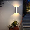 Modern LED Outdoor Up and Down Wall Light Waterproof Exterior Sconce for Patio Porch and Garden