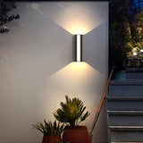 Modern LED Outdoor Up and Down Wall Light Waterproof Exterior Sconce for Patio Porch and Garden